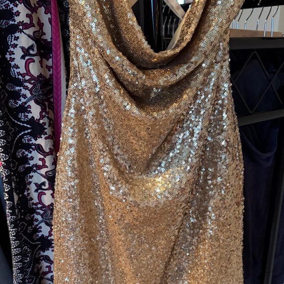Gold Sequin Dress - Picture 3 of 9